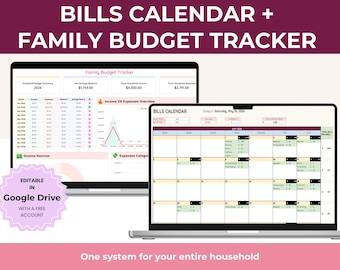 Planilha de Orçamento Doméstico, Controle de Despesas Mensais, Modelo do Google Sheets, Ferramenta de Gestão Financeira, Organizador de Contas - Download Digital