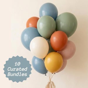 Utvalda ballongpaket Födelsedag Ballongfest Firande Babyshower Estetiskt Chic Tema Leverans Utvalda paket Boho Pastell Anpassat alternativ
