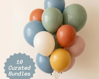 Paquetes de globos seleccionados Globos para fiestas de cumpleaños Celebración Graduación Baby Shower Estética Chic Tema Suministros para reuniones Paquetes seleccionados