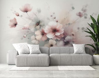 Carta da parati adesiva Blushing Dahlia: 100 pezzi