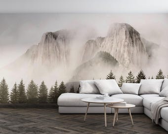 Papel de parede autoadesivo com paisagem montanhosa serena: 91ST