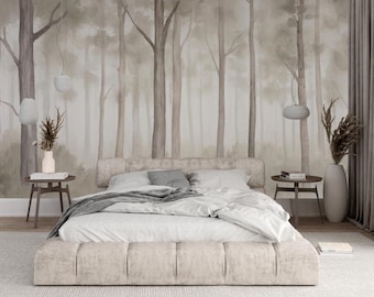 Tapeta ścienna Misty Forest Serenity, samoprzylepna: 54ST