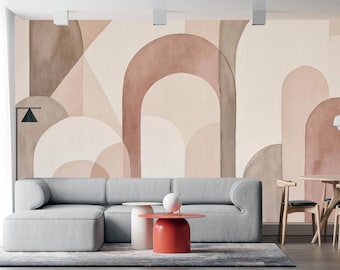 Mural de parede abstrato Terraform, autoadesivo: 49ST