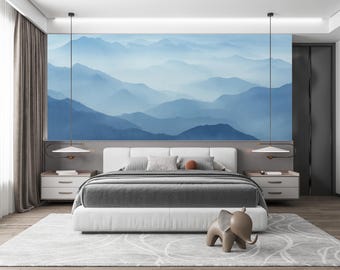 Serene Mountainscape Peel and Stick Wallpaper: 67ST
