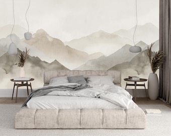 Foggy Peak Wallpaper Peel and Stick Wallpaper: 50ST