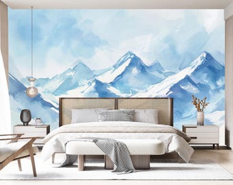 Serene Mountainscape Peel and Stick Wallpaper: 60ST