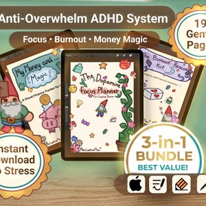 Ultimate ADHD Life Planner Bundle: Finance, Focus, Burnout | Digital GoodNotes iPad Template