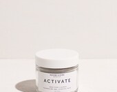 Activate Facial Mask. Tourmaline Gemstone Activated Charcoal Deep Pore Cleanse. All Natural. Oily /  Combination Skin.