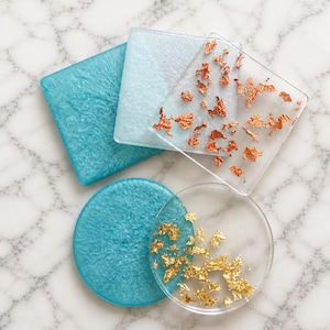 Create Your Own Set | Custom Resin Coaster Set | Personalized Color Options