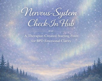 Guida alla regolazione emotiva per disturbo borderline di personalità e ansia / Check-in del sistema nervoso per iPad PDF