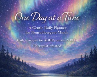 ADHD Ansia BPD Agenda giornaliera / Gentle Neurodivergent iPad PDF