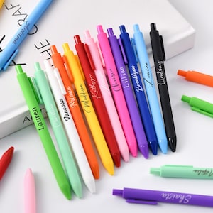 Personalisierbar Kunststoff Stift Set Partygeschenke, Niedlicher Schreibstift, Personalisierter Namensgravurstift, Ideales Geschenk für Hochzeitsgäste Brautjungfern