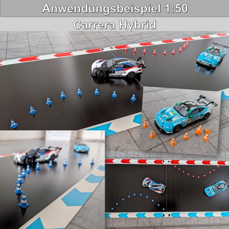 Realistic Model Pylons/guide Cones for Carrera, Hybrid, DR!FT, Model ...