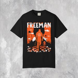 Freeman Half-Life Silhouette T-Shirt | Half-Life 2 inspiriertes Grafik-T-Shirt