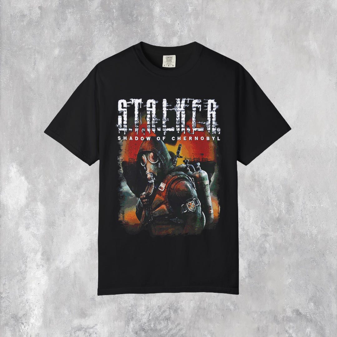 STALKER Shadow of Chernobyl Graphic T-shirt, Classic Video Game Vintage ...