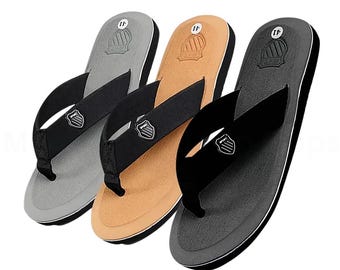 Men's Casual Flip Flops – Comfortable EVA Beach Slides, Non-Slip Indoor Outdoor Slippers