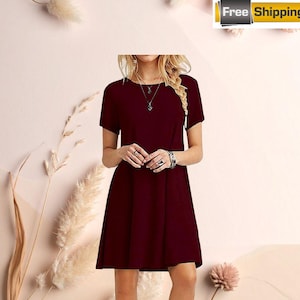 burgundy mini dress casual See The End Burgundy Drawstring Mini Dress