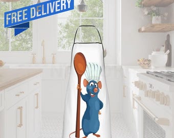 Ratatouille Remy Chef Apron: Korean Style Cooking, Baking, Painting (72x52 cm)