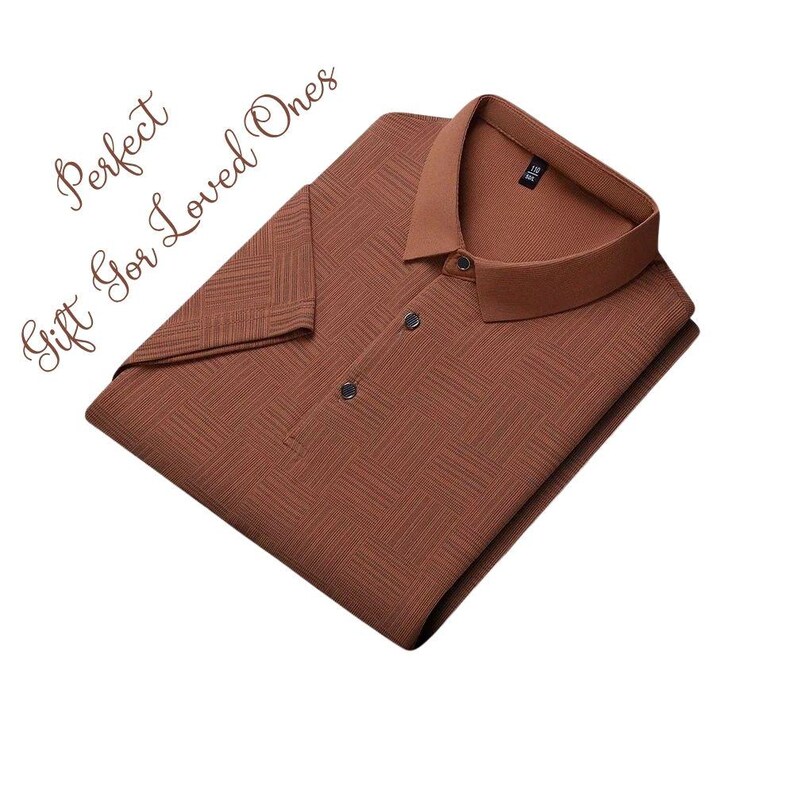 Bedrucktes Sommer-Poloshirt für Herren | Atmungsaktives und bequemes Kurzarm Business Casual Top Bild 17