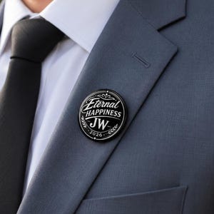 2026 JW Convention Button Pins | English | Eternal Happiness | 1.25"| 2.25” | English & Spanish image 3