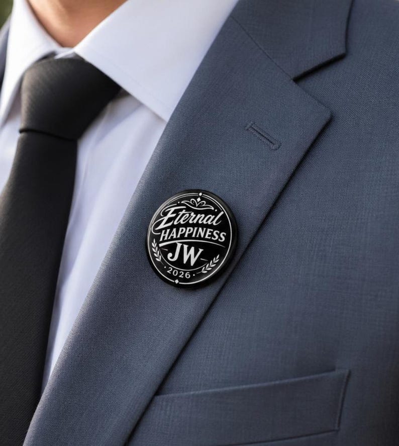 2026 JW Convention Button Pins | English | Eternal Happiness | 1.25"| 2.25” | English & Spanish image 3