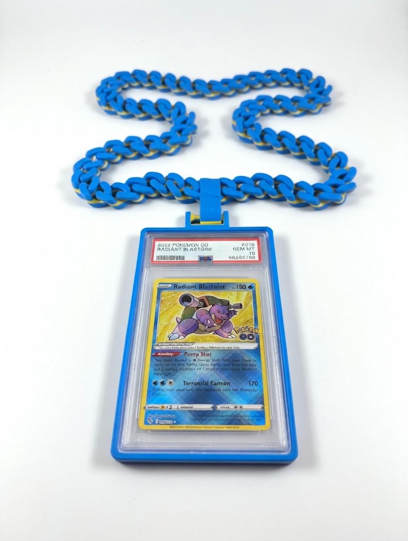 Naszyjnik z łańcuszkiem PSA - TAG - BGS - CGc Slab – noś swoje stopniowane karty Pokémon! zdjęcie 4