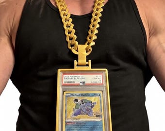 Custom Chain PSA Slab Holder Necklace – Wear Your Graded Pokémon Cards!