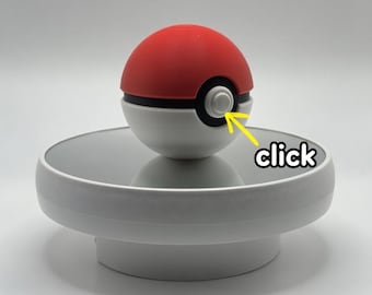 Drukowana w 3D zabawka Pokeball Clicker Fidget | Zabawka biurkowa ASMR