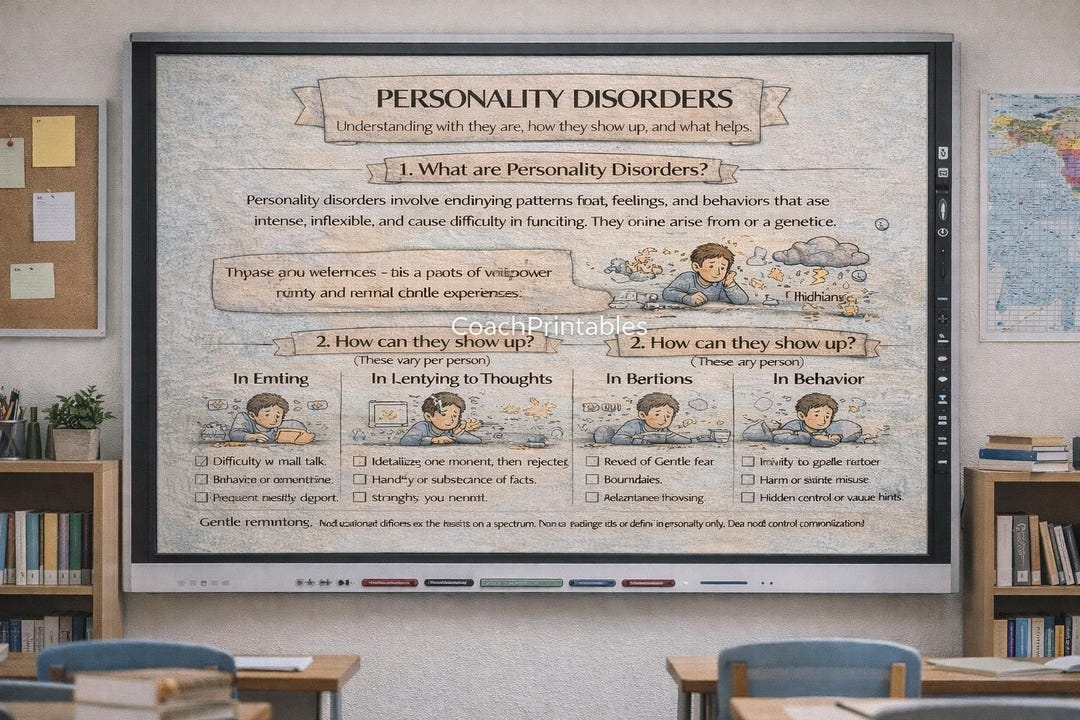 Personality Disorders Printable Infographic | What Are Personality ...