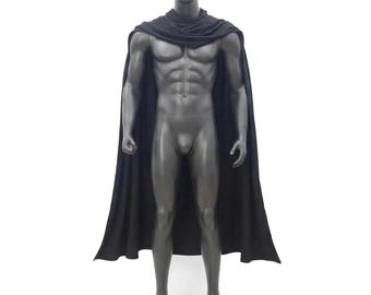 Din Djarin Mandalorian Wool Cape Cloak, Star Wars Bounty Hunter Cosplay Costume, Screen Accurate Weathered Mando Beskar Armor Accessory