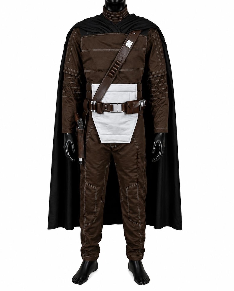 Disfraz de Din Djarin de The Mandalorian, traje de vuelo de cuerpo completo / Traje de cosplay de armadura Beskar, atuendo de cazarrecompensas para Halloween imagen 1