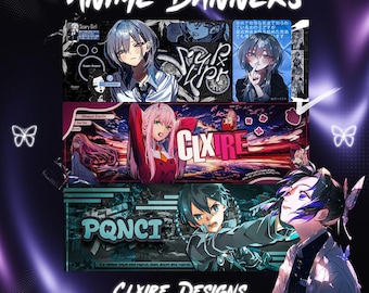 Custom Anime Banner II Fast Delivery (Twitter, Youtube, Twitch, Discord)
