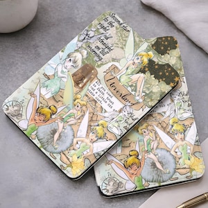 Peter Pan Kindle Case, Tinkerbell Pixie Dust Quote Cover, Vintage Neverland Map eReader Case for Kindle Paperwhite 12th 11th Gen, Oasis Gift