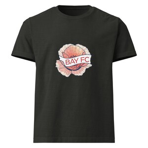 Bay FC NWSL poppy flower oversized t-shirt