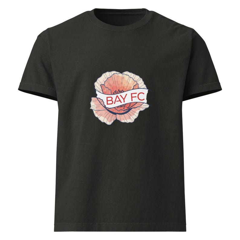 Bay FC NWSL poppy flower oversized t-shirt