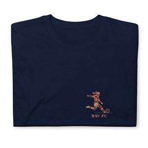 Bay FC Poppy Claire Hutton outline logo NWSL T-Shirt