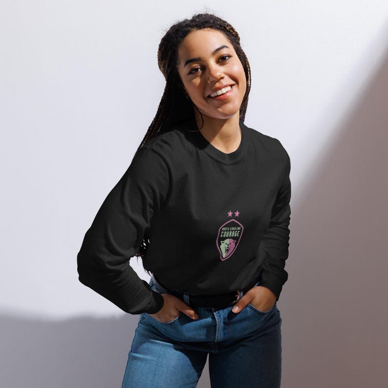 NC Courage NWSL heavyweight long-sleeve shirt