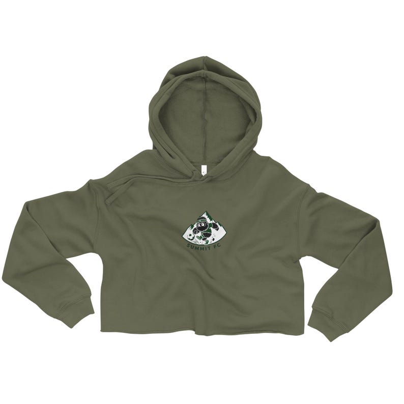 Denver Summit FC NWSL Women's Soccer Paint Crop Hoodie
