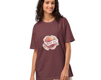 Bay FC NWSL poppy flower oversized t-shirt