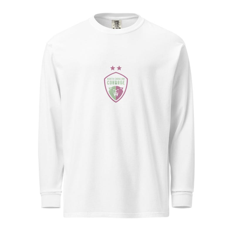 NC Courage NWSL heavyweight long-sleeve shirt