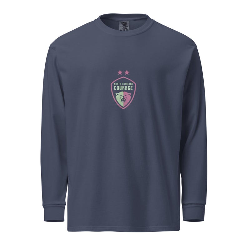 NC Courage NWSL heavyweight long-sleeve shirt