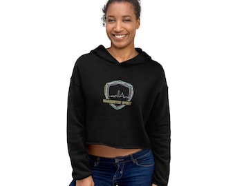 Washington Spirit DC skyline NWSL Crop Hoodie