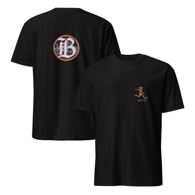 Bay FC Poppy Claire Hutton outline logo NWSL T-Shirt
