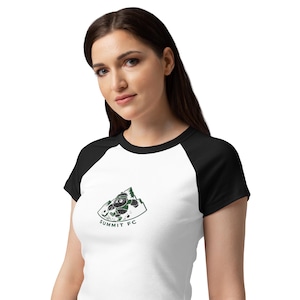 Denver Gipfel Frauen Fußball NWSL Frauen Micro Rib Raglan-Baby-T-Shirt