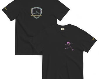 Trinity Rodman Washington Spirit Neon skyline NWSL garment-dyed heavyweight t-shirt