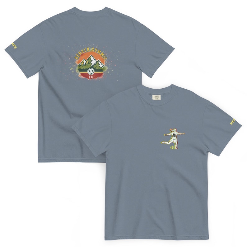 Lindsey Heaps Denver Summit NWSL Unisex garment-dyed heavyweight t-shirt
