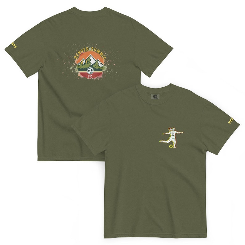 Lindsey Heaps Denver Summit NWSL Unisex garment-dyed heavyweight t-shirt