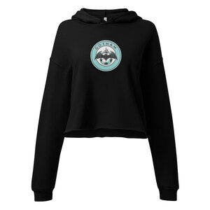 Gotham FC Bat Logo NWSL Women's Soccer Crop Hoodie
