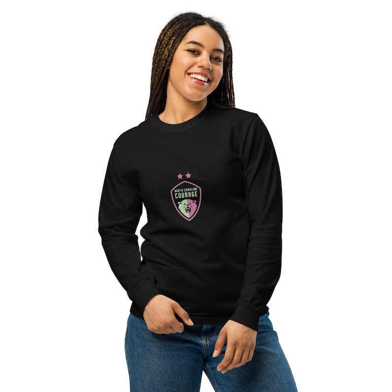 NC Courage NWSL heavyweight long-sleeve shirt