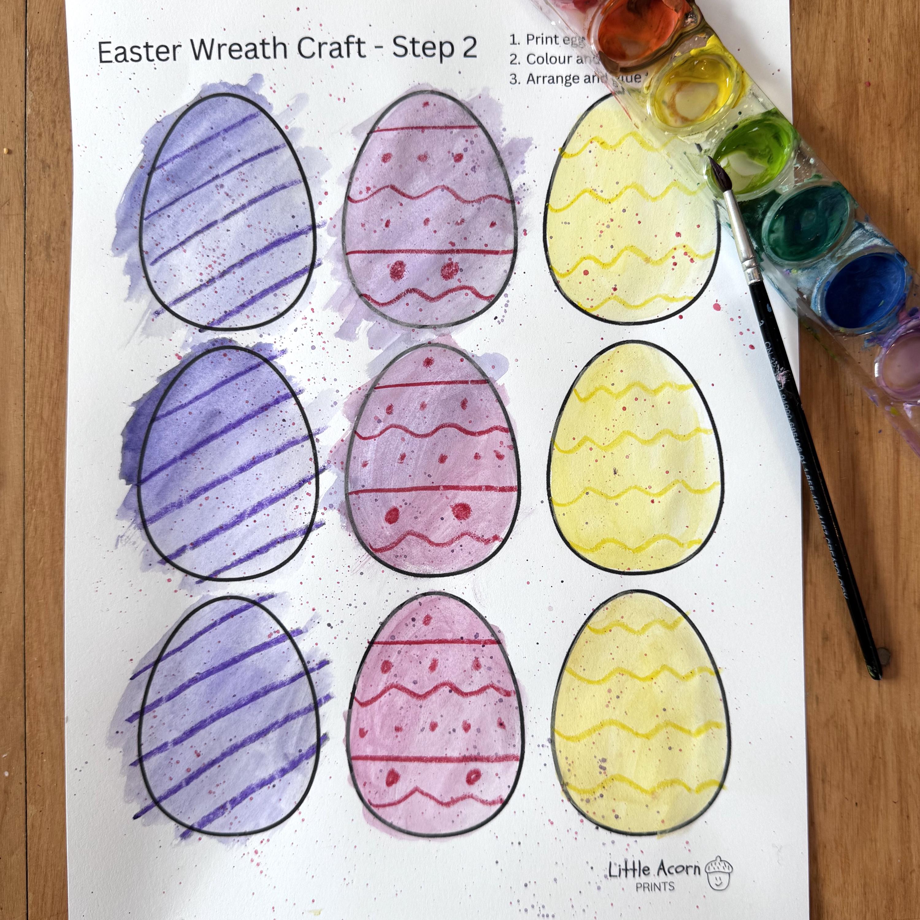 EASTER Wreath Printable Craft | Easter Craft | Homeschool Printable ...